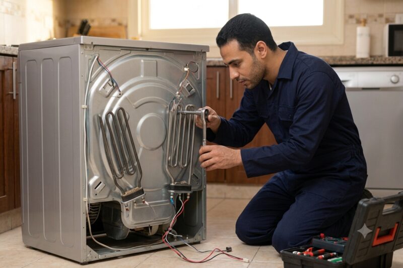 مجفف كريازي أثناء الصيانة